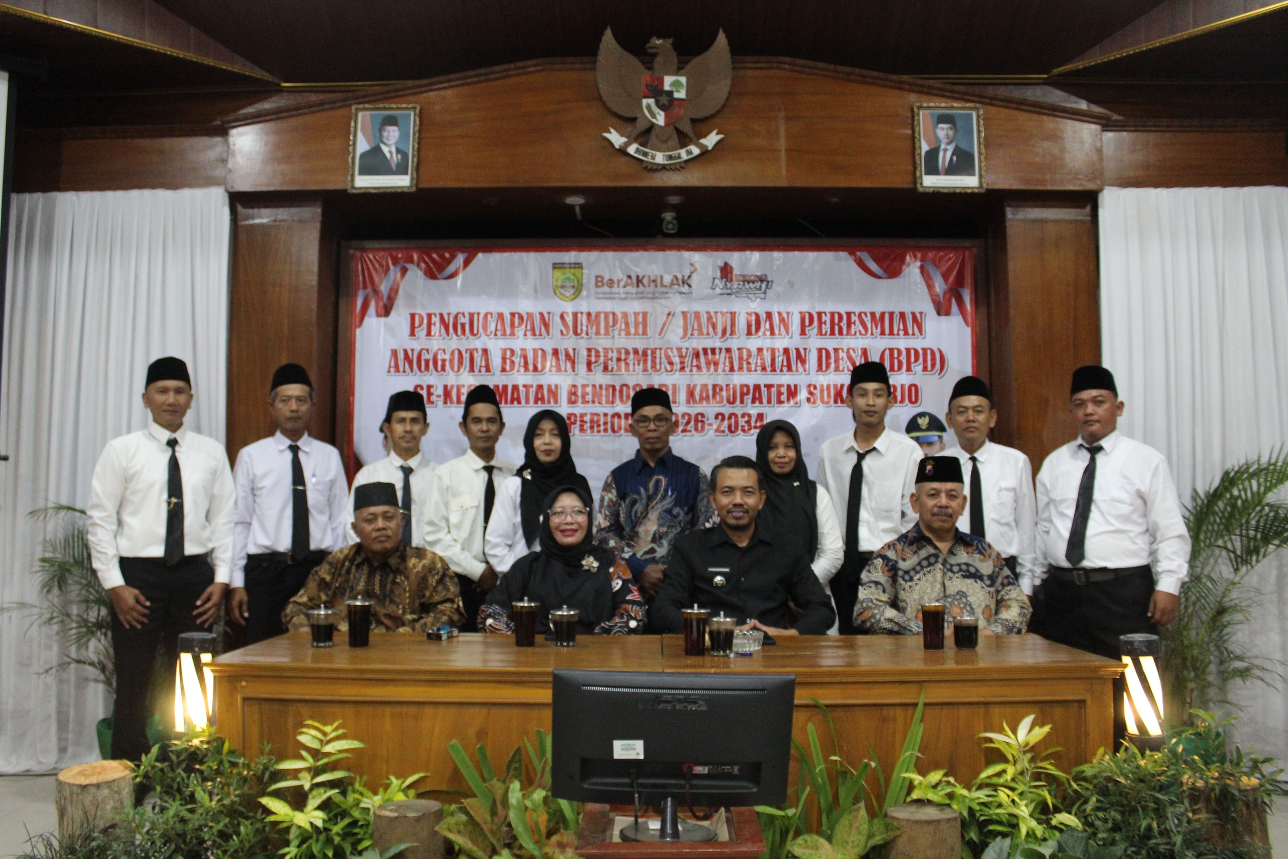 PENGUCAPAN SUMPAH/JANJI & PERESMIAN ANGGOTA BPD Se KECAMATAN BENDOSARI TAHUN 2026